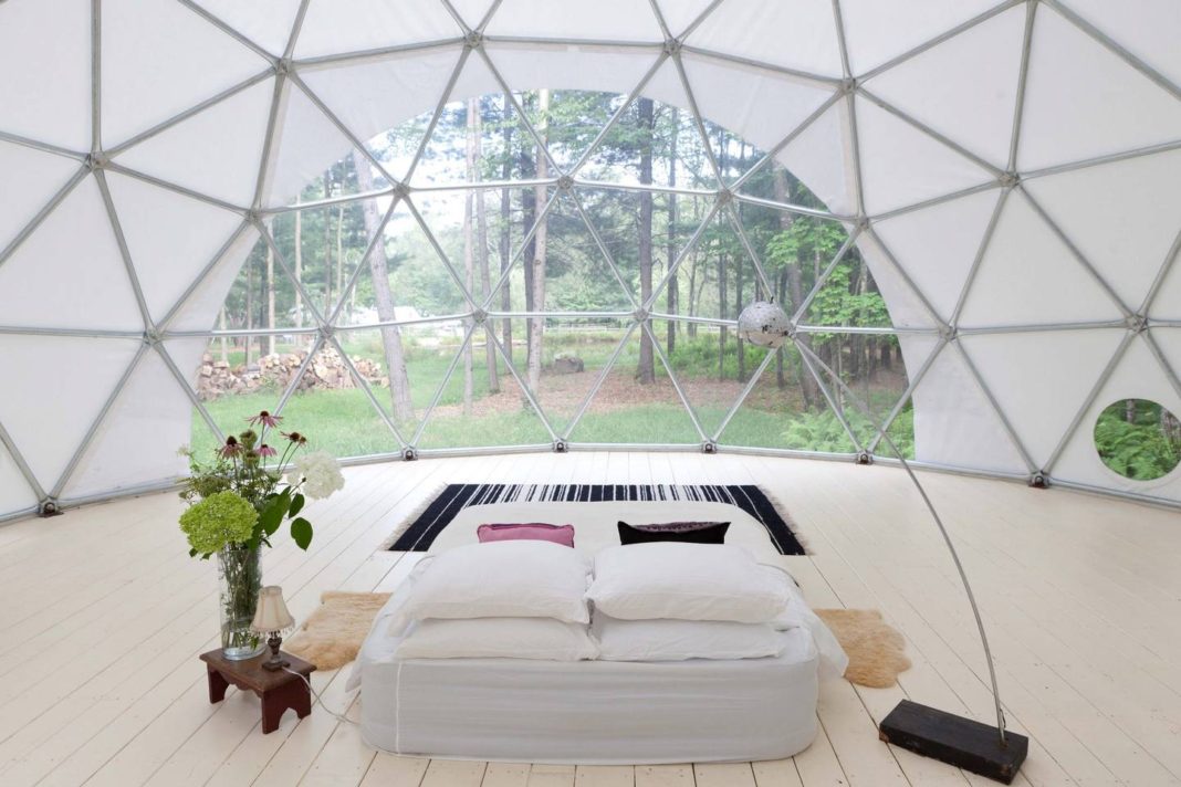 The Coolest Airbnb in Every State: New York Geo Dome Tent Airbnb