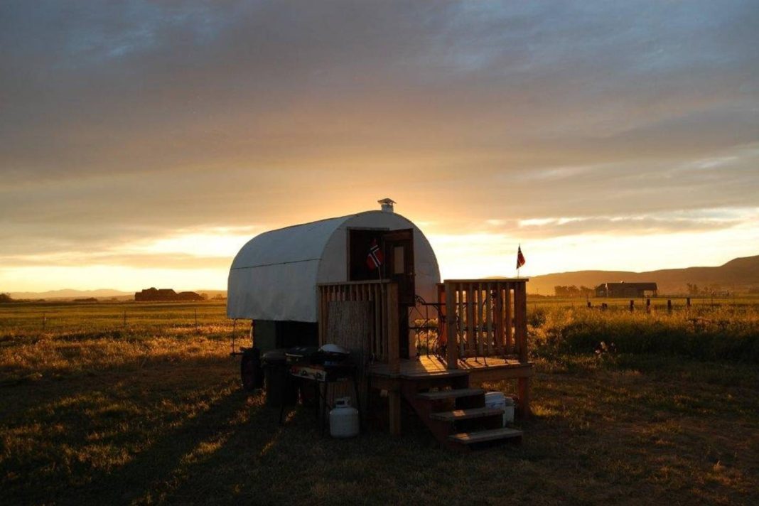 The Coolest Airbnb in Every State: Montana Sheepherder's Wagon Airbnb