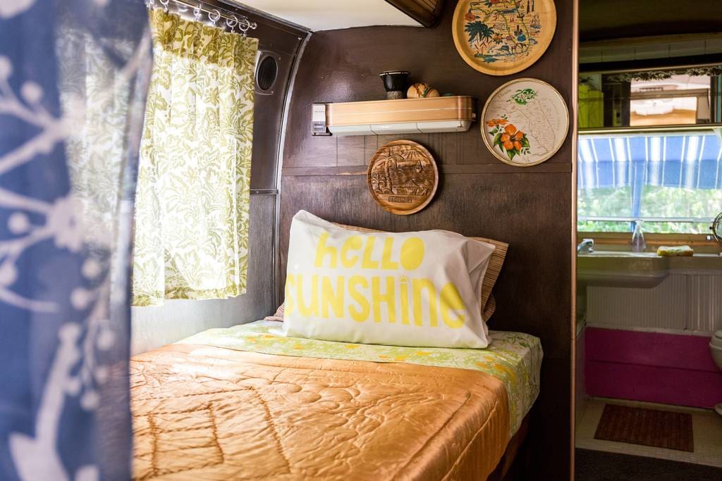 The Coolest Airbnb in Every State: New Hampshire Vintage Camper Airbnb