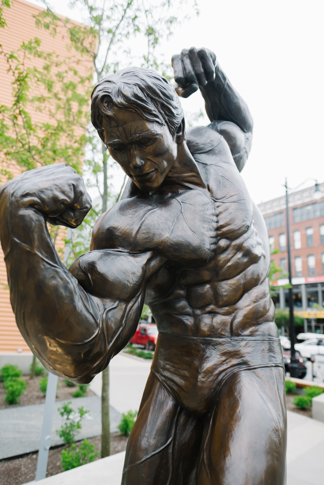 "Pumped Up" Arnold Schwarzenegger Statue in Columbus, Ohio