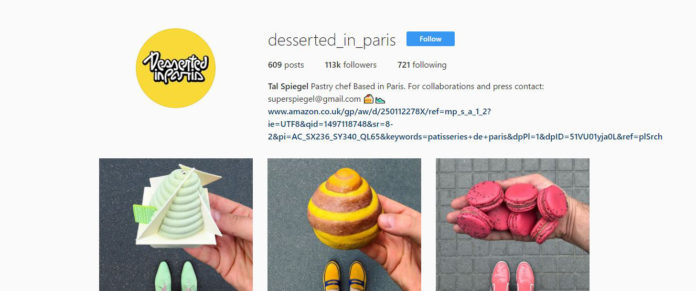 desserted in paris pastry shop instagram account