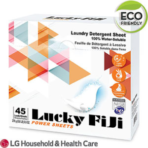 LG dry travel laundry detergent sheets