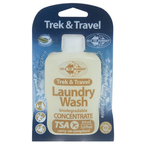 Travel size concentrated laundry detergent