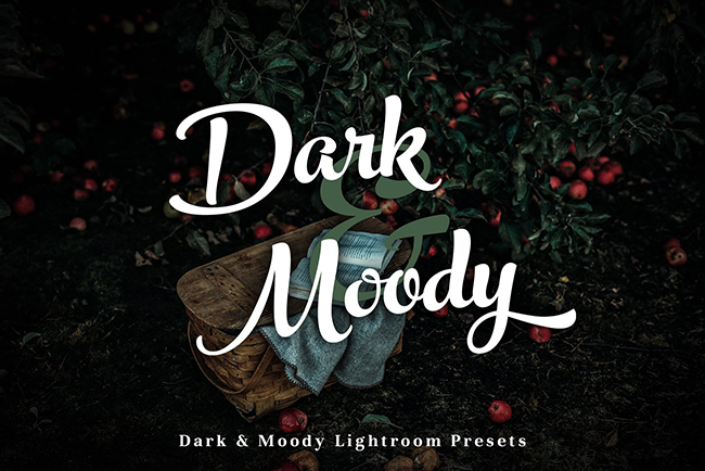 Dark Moody lightroom mobile presets