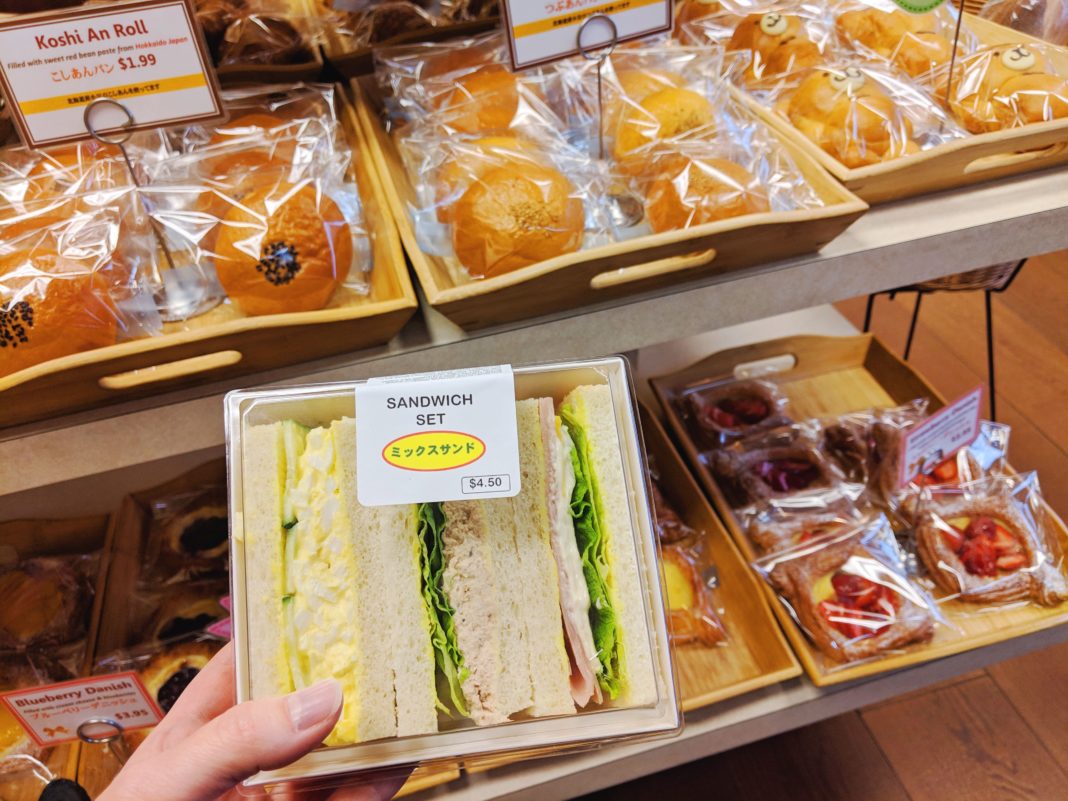 Japanese sandwich set at Belles Bread in Columbus Ohio