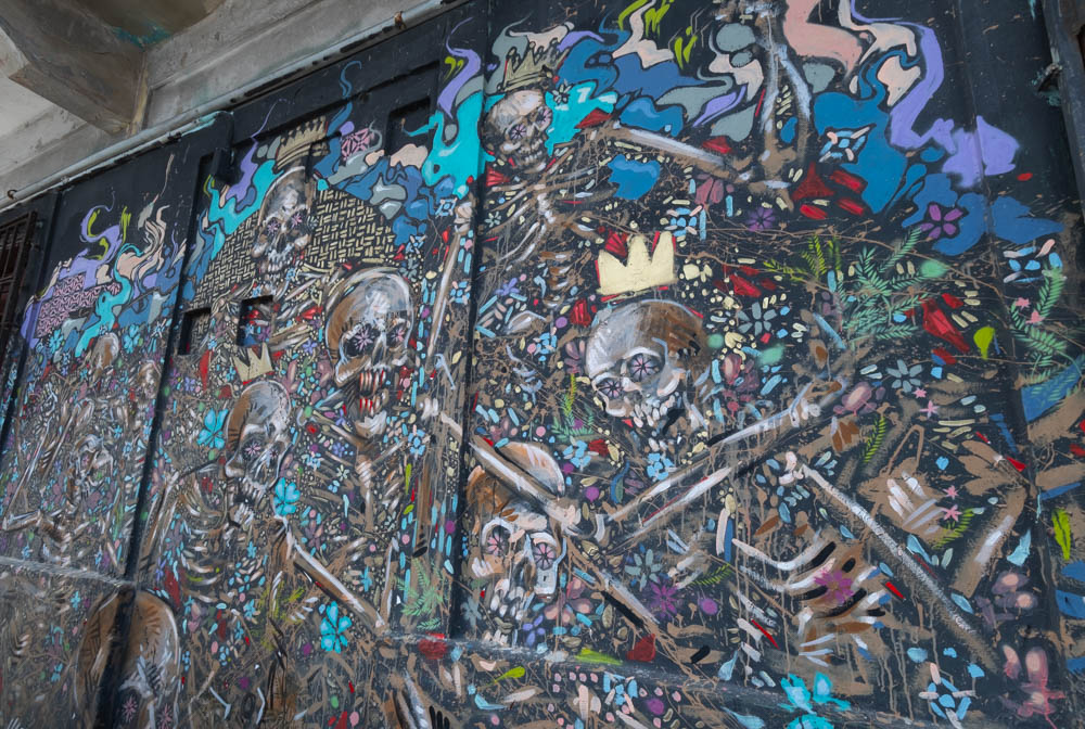 Skeleton king Santurce mural