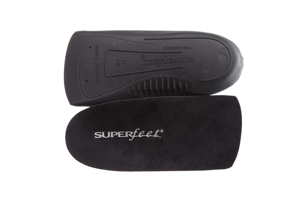 Half length insoles for arch support in stylish shoes