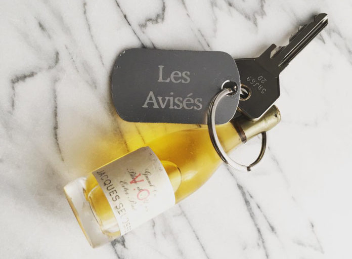 Champagne Bottle Hotel Key at Domaine Jacques Selosse