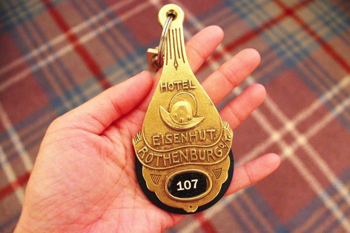 Hotel Eisenhut Rothenburg Room Key