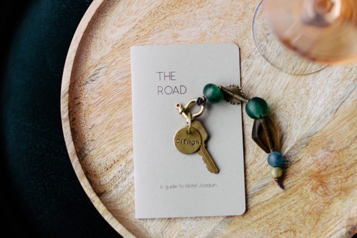 Room Key with Sea Glass Fob at Hotel Joaquin